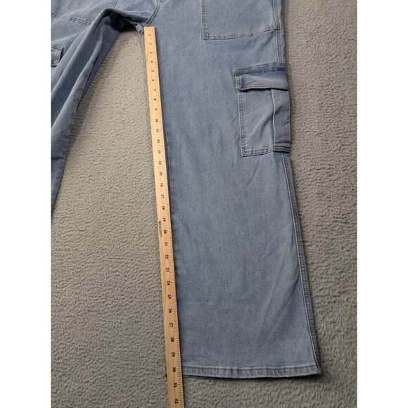 VIP Honey Cargo Jeans Womens 4XL Blue Comfort Stretch Tech Denim High Rise - Picture 11 of 15